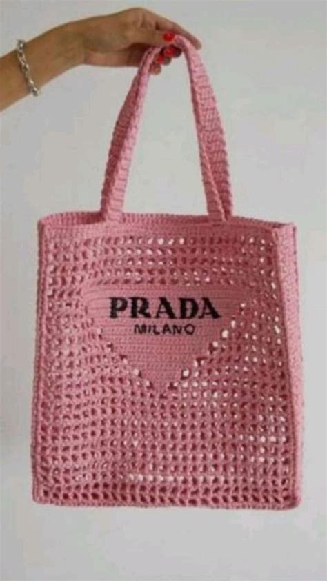 how to crochet a look alike prada purse|prada crochet bag.